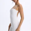Vera Modal Sweetheart-Neck Low-Back Unitard in White Vera Modal Sweetheart-Neck Low-Back Unitard in White