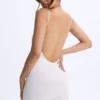 Vera Modal Sweetheart-Neck Low-Back Unitard in White Vera Modal Sweetheart-Neck Low-Back Unitard in White