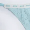Vernazza Broderie Anglaise Side-Tie Thong Bikini Bottoms in Powder Blue Vernazza Broderie Anglaise Side-Tie Thong Bikini Bottoms in Powder Blue