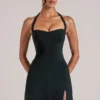 Vita Longline Halterneck Top in Black Vita Longline Halterneck Top in Black
