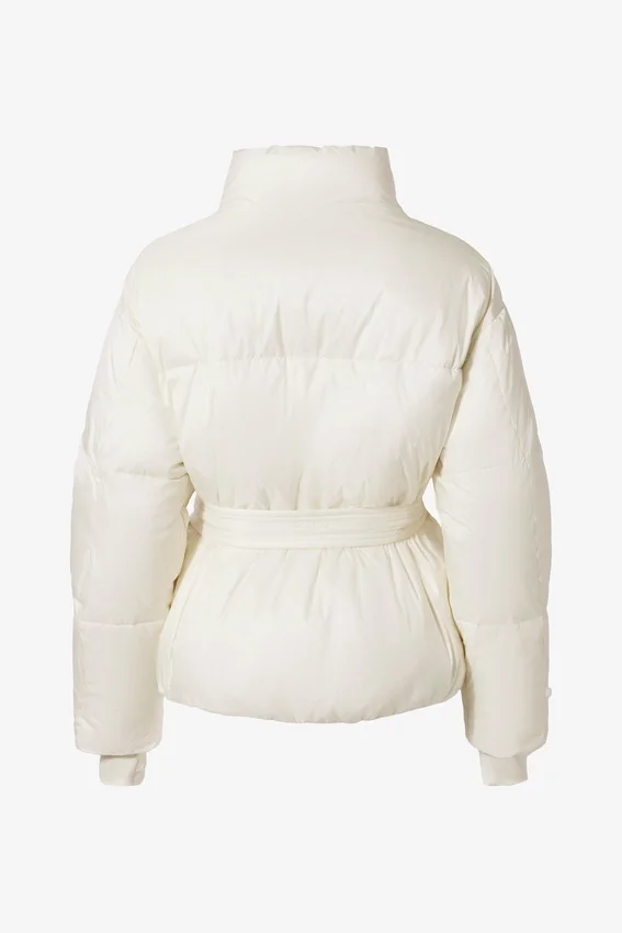 Waterproof Belted Oversized Ski Jacket in Ice Waterproof Belted Oversized Ski Jacket in Ice
