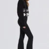 Waterproof High-Rise Salopettes with Suspenders in Black Waterproof High-Rise Salopettes with Suspenders in Black