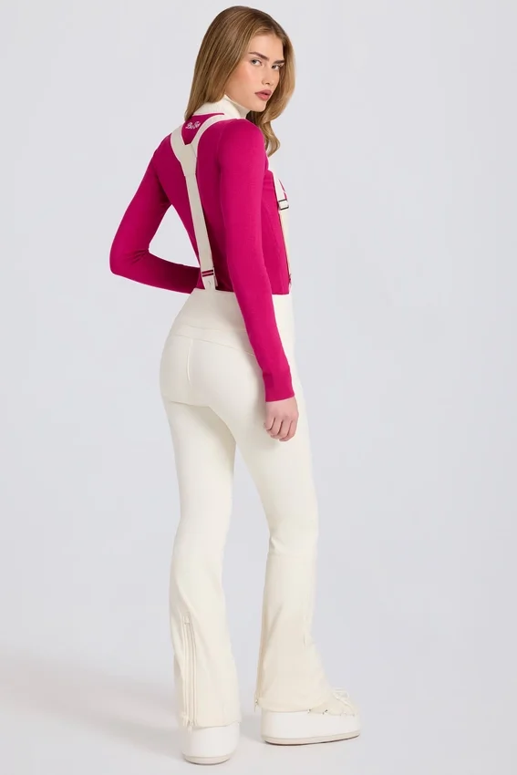 Waterproof High-Rise Salopettes with Suspenders in Ice Waterproof High-Rise Salopettes with Suspenders in Ice