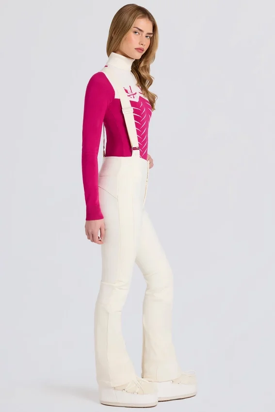Waterproof High-Rise Salopettes with Suspenders in Ice Waterproof High-Rise Salopettes with Suspenders in Ice