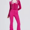 Waterproof High-Rise Salopettes with Suspenders in Magenta Pink Waterproof High-Rise Salopettes with Suspenders in Magenta Pink