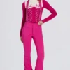 Waterproof High-Rise Salopettes with Suspenders in Magenta Pink Waterproof High-Rise Salopettes with Suspenders in Magenta Pink