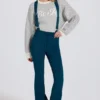 Waterproof High-Rise Salopettes with Suspenders in Teal Waterproof High-Rise Salopettes with Suspenders in Teal