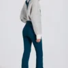 Waterproof High-Rise Salopettes with Suspenders in Teal Waterproof High-Rise Salopettes with Suspenders in Teal