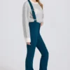 Waterproof High-Rise Salopettes with Suspenders in Teal Waterproof High-Rise Salopettes with Suspenders in Teal