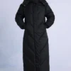 Waterproof Hooded Long Parka Coat in Black Waterproof Hooded Long Parka Coat in Black
