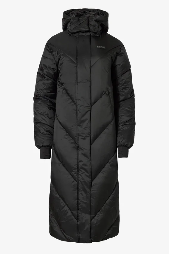 Waterproof Hooded Long Parka Coat in Black Waterproof Hooded Long Parka Coat in Black