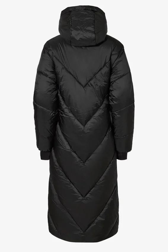 Waterproof Hooded Long Parka Coat in Black Waterproof Hooded Long Parka Coat in Black