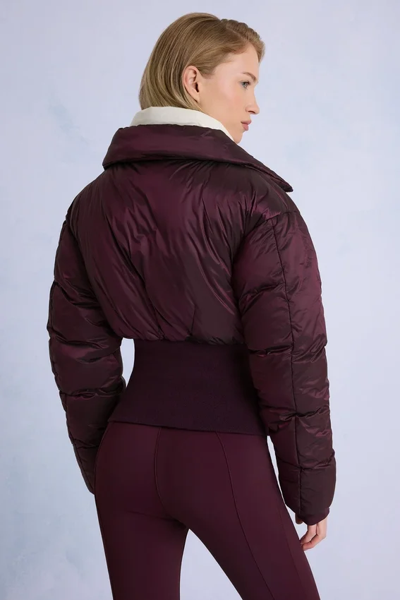 Waterproof Layered Ski Jacket in Burgundy Waterproof Layered Ski Jacket in Burgundy