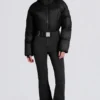 Waterproof Padded Belted Ski Suit in Black Waterproof Padded Belted Ski Suit in Black