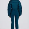 Waterproof Padded Belted Ski Suit in Teal Waterproof Padded Belted Ski Suit in Teal