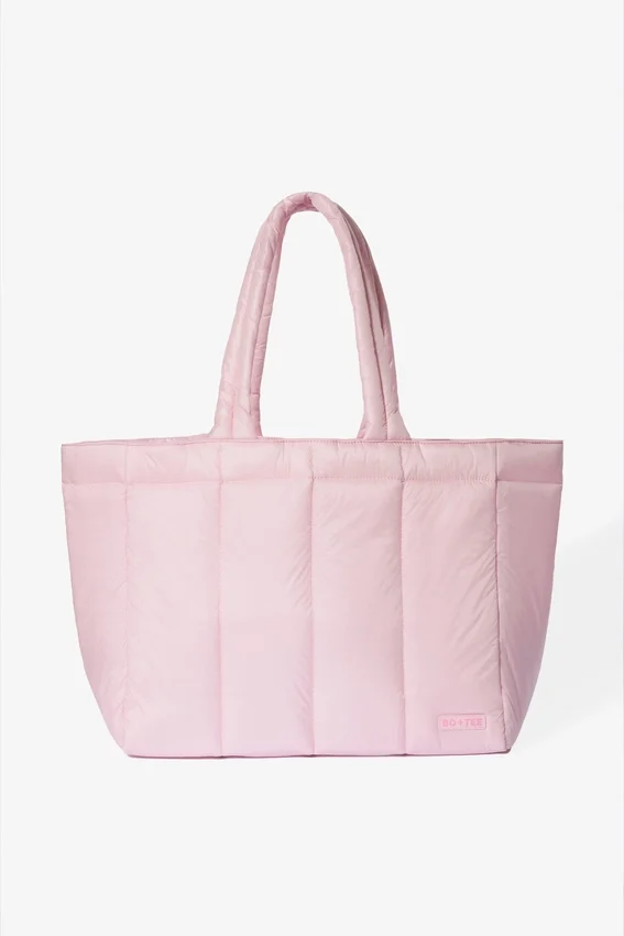 Waterproof Puffer Tote Bag in Powder Pink Waterproof Puffer Tote Bag in Powder Pink
