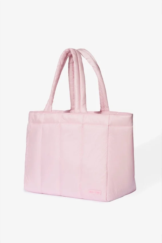 Waterproof Puffer Tote Bag in Powder Pink Waterproof Puffer Tote Bag in Powder Pink