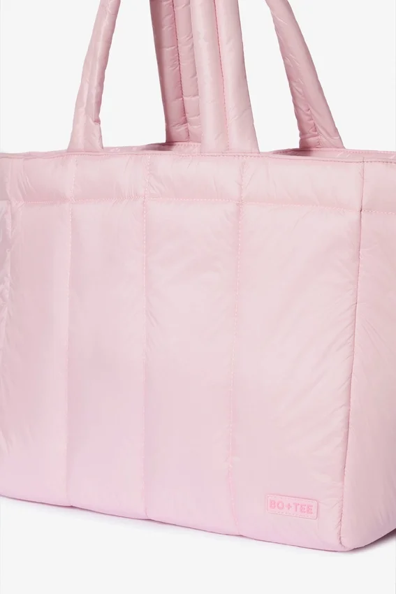 Waterproof Puffer Tote Bag in Powder Pink Waterproof Puffer Tote Bag in Powder Pink