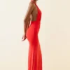 Xenia Halterneck Cut-Out Maxi Dress in Scarlet Xenia Halterneck Cut-Out Maxi Dress in Scarlet