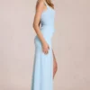 Zalia Lace Corset Maxi Dress in Powder Blue Zalia Lace Corset Maxi Dress in Powder Blue