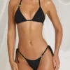 Zayana Triangle Bikini Top in Black Zayana Triangle Bikini Top in Black