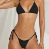 Zayana Triangle Bikini Top in Black Zayana Triangle Bikini Top in Black