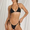 Zayana Triangle Bikini Top in Black Zayana Triangle Bikini Top in Black