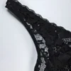 Zayla Sheer Lace Scalloped Plunge-Neck Bodysuit in Black Zayla Sheer Lace Scalloped Plunge-Neck Bodysuit in Black