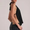 Zenna Draped Cowl Top in Black Zenna Draped Cowl Top in Black