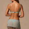 Zinnia Low-Rise Mini Skirt in Seafoam Green Zinnia Low-Rise Mini Skirt in Seafoam Green