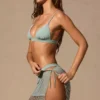 Zinnia Low-Rise Mini Skirt in Seafoam Green Zinnia Low-Rise Mini Skirt in Seafoam Green