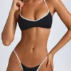 Zuma Reversible Halterneck Bikini Top in Black Zuma Reversible Halterneck Bikini Top in Black
