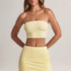 Zuri Modal Mid-Rise A-Line Mini Skirt in Lemon Sherbet Zuri Modal Mid-Rise A-Line Mini Skirt in Lemon Sherbet