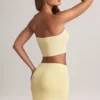 Zuri Modal Mid-Rise A-Line Mini Skirt in Lemon Sherbet Zuri Modal Mid-Rise A-Line Mini Skirt in Lemon Sherbet