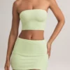 Zuri Modal Mid-Rise A-Line Mini Skirt in Sage Green Zuri Modal Mid-Rise A-Line Mini Skirt in Sage Green
