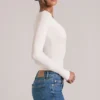 Zyra V-Neck Long-Sleeve Top in Ivory Zyra V-Neck Long-Sleeve Top in Ivory